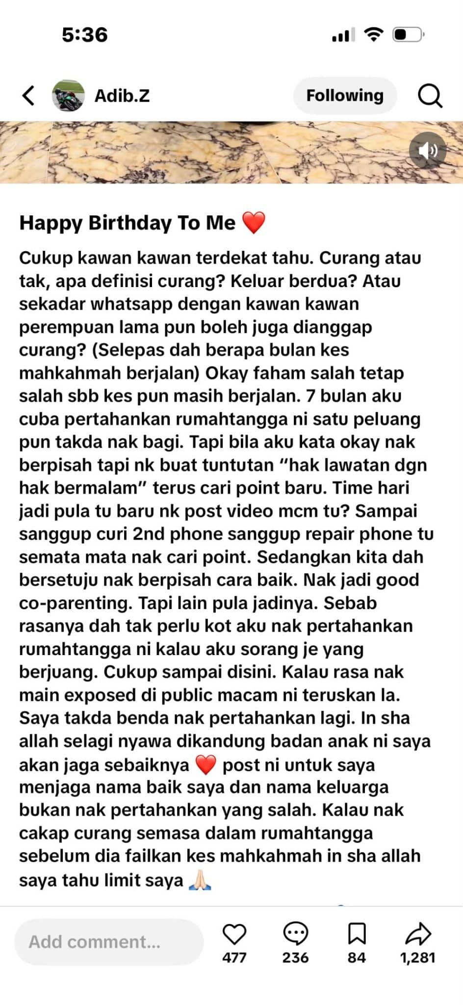 Suami izwani | 7 bulan aku cuba pertahankan rumah tangga didakwa curang suami model muslimah bersuara | trending oh Media | oh Media Suami Izwani