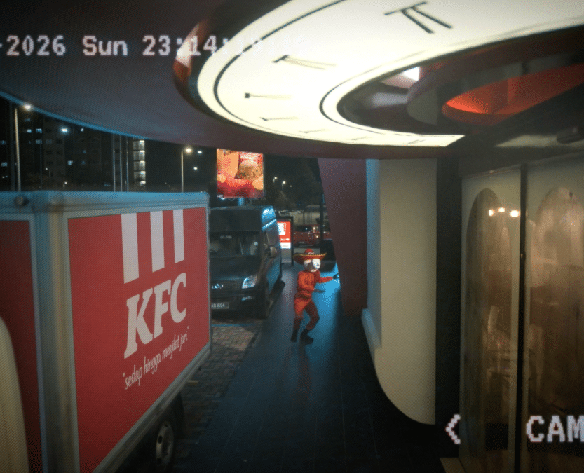 | dah kenapa mengendap macam tu individu berbaju merah ni kantoi intai dalam kfc Scarynya | trending oh Media | oh Media