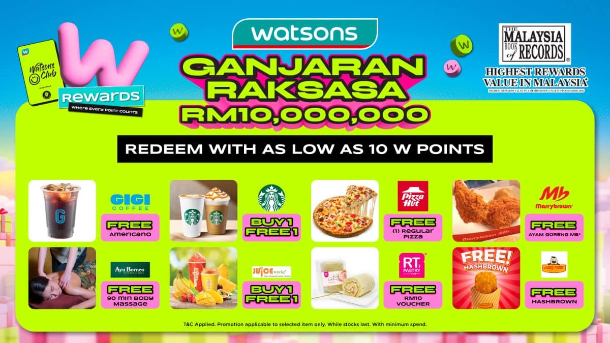 3 | bukan setakat shopping watsons tawar peluang menang rumah lbs ganjaran rm10 juta | branded oh Media | oh Media 3