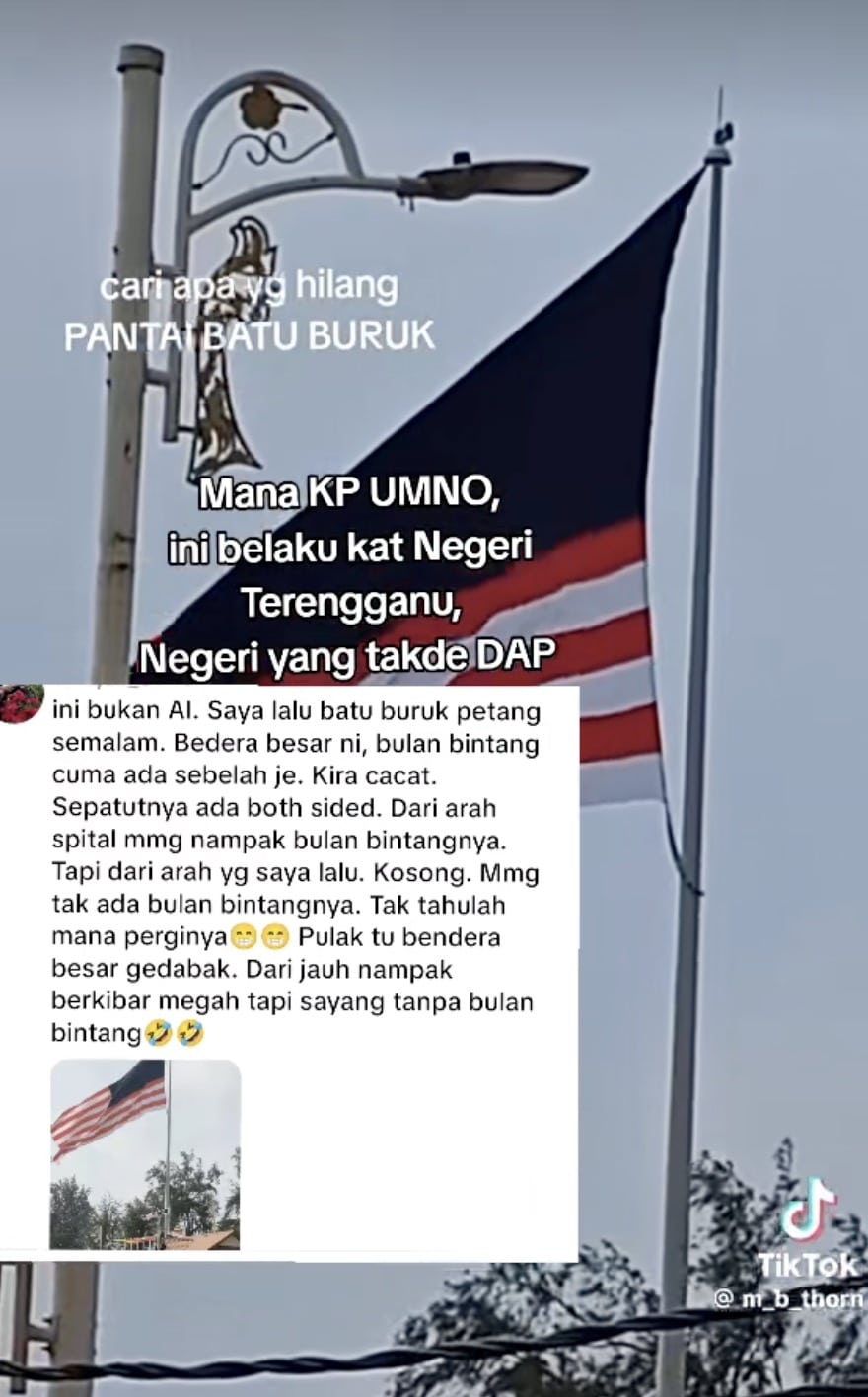 | mb terengganu ulas isu jalur gemilang tanpa bulan dan bintang di dataran batu buruk | oh Media jalur gemilang