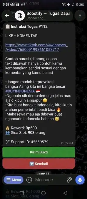 | kempen jangan layan komen buzzer indonesia | oh Media | oh Media indonesia