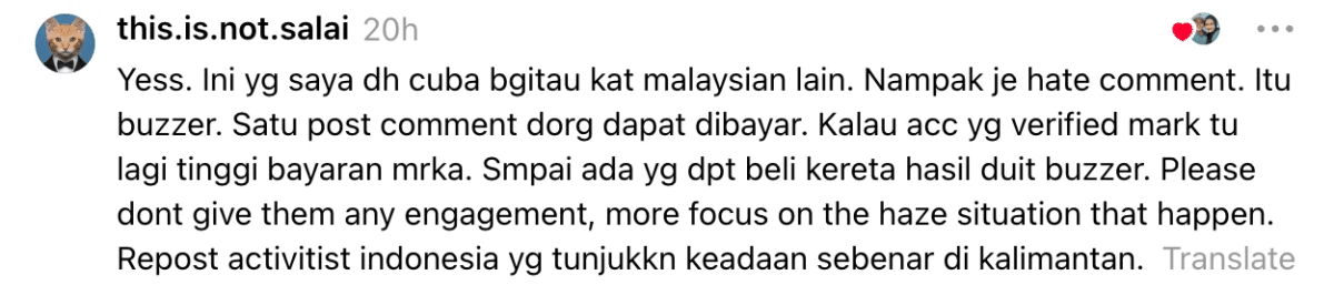 | kempen jangan layan komen buzzer indonesia | oh Media | oh Media