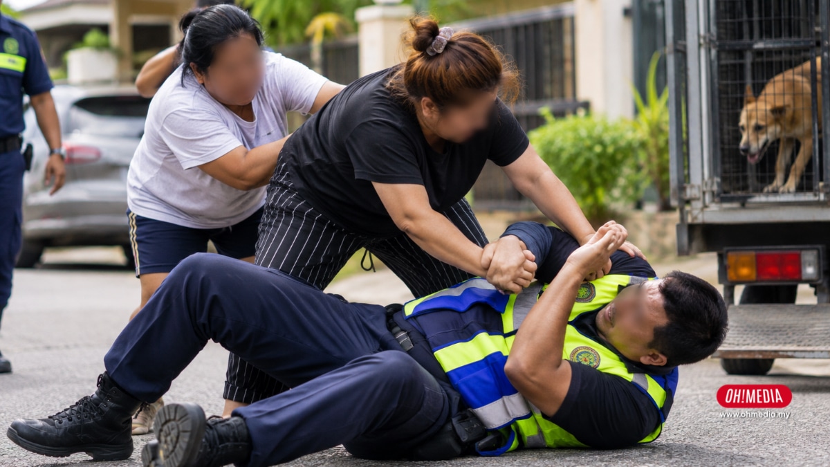 Dua Wanita Ditahan Polis Selepas Halang Operasi Tangkap Anjing Liar | Oh! Media Dua Wanita Ditahan Polis Selepas Halang Operasi Tangkap Anjing Liar | Oh! Media