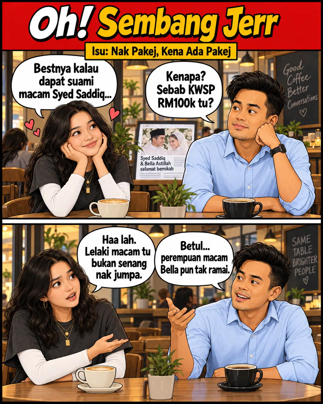 Oh! Sembang Jerr - Bella Astillah dan Syed Saddiq Sah Bergelar Suami Isteri